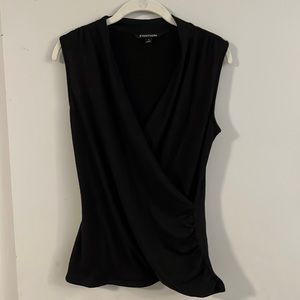 41 Hawthorn-Benni Wrap Front Ruched Knit Top
